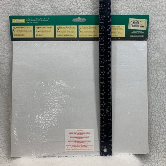 Advent Calendar Victorian Christmas Tree 13" New Made in England - Picture 5 of 11